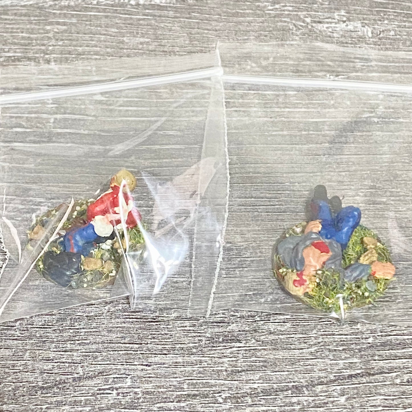 2x 28mm 24th Regiment Wounded Casualties Painted Metal Miniatures War Games #5