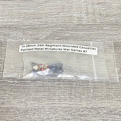1x 28mm 24th Regiment Wounded Casualties Painted Metal Miniatures War Games #7