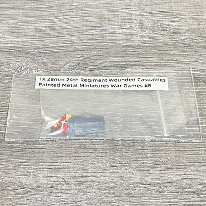 1x 28mm 24th Regiment Wounded Casualties Painted Metal Miniatures War Games #8