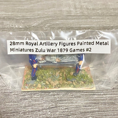 28mm Royal Artillery Figures Painted Metal Miniatures Zulu War 1879 Games #2