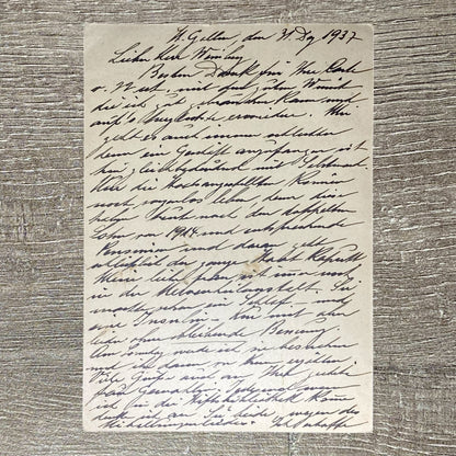 1936 Swiss Switzerland Postcard Biel Bienne Handwritten Message St Gallen Cancel