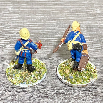 2x 28mm Royal Artillery Figures Painted Metal Miniatures Zulu War 1879 Games #1
