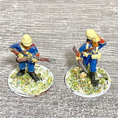 2x 28mm Royal Artillery Figures Painted Metal Miniatures Zulu War 1879 Games #2