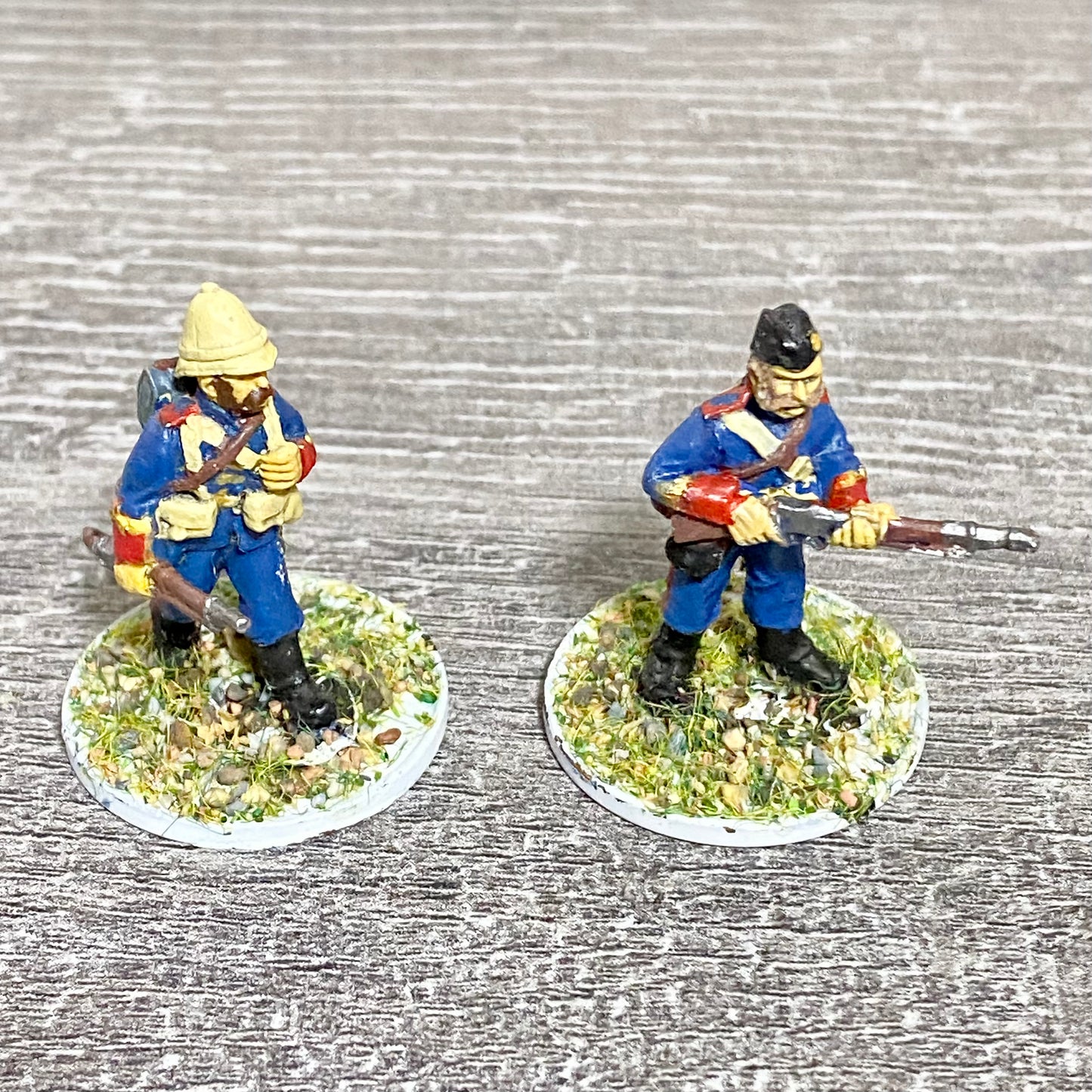 2x 28mm Royal Artillery Figures Painted Metal Miniatures Zulu War 1879 Games #3