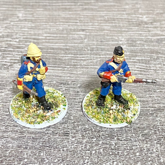 2x 28mm Royal Artillery Figures Painted Metal Miniatures Zulu War 1879 Games #3