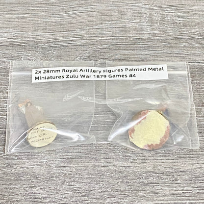 2x 28mm Royal Artillery Figures Painted Metal Miniatures Zulu War 1879 Games #4