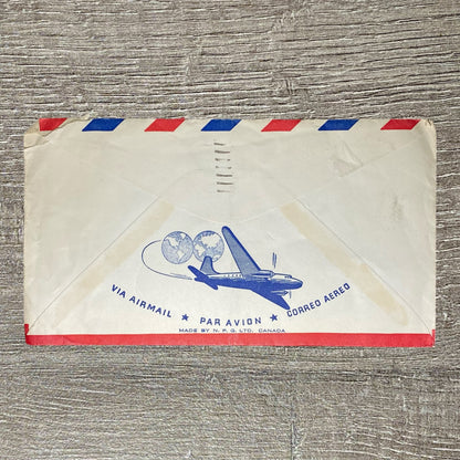 Aug 1950 Air Mail Cover Canada To England Law Courts Toronto Postmarked 5c 10c