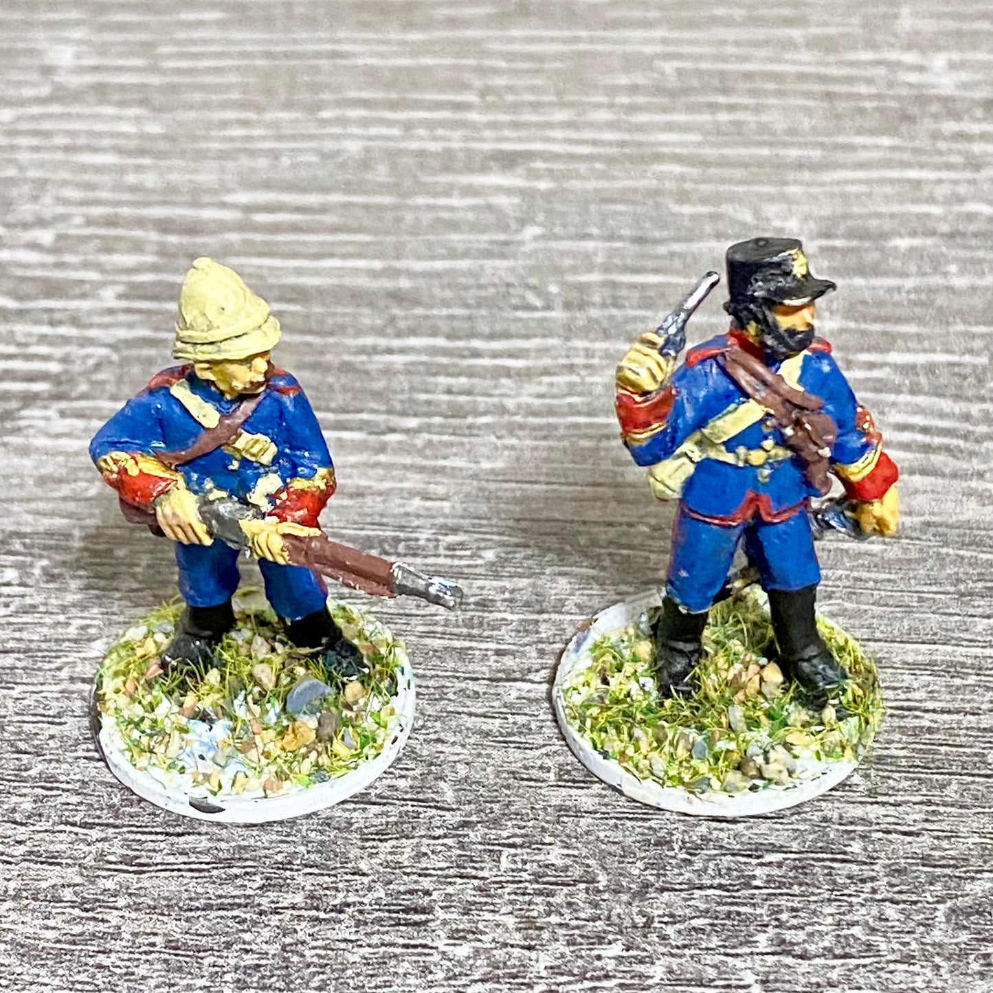 2x 28mm Royal Artillery Figures Painted Metal Miniatures Zulu War 1879 Games #6