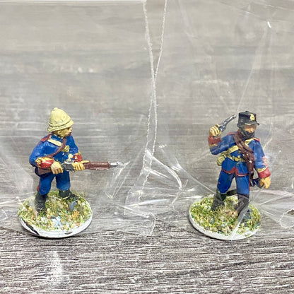 2x 28mm Royal Artillery Figures Painted Metal Miniatures Zulu War 1879 Games #6