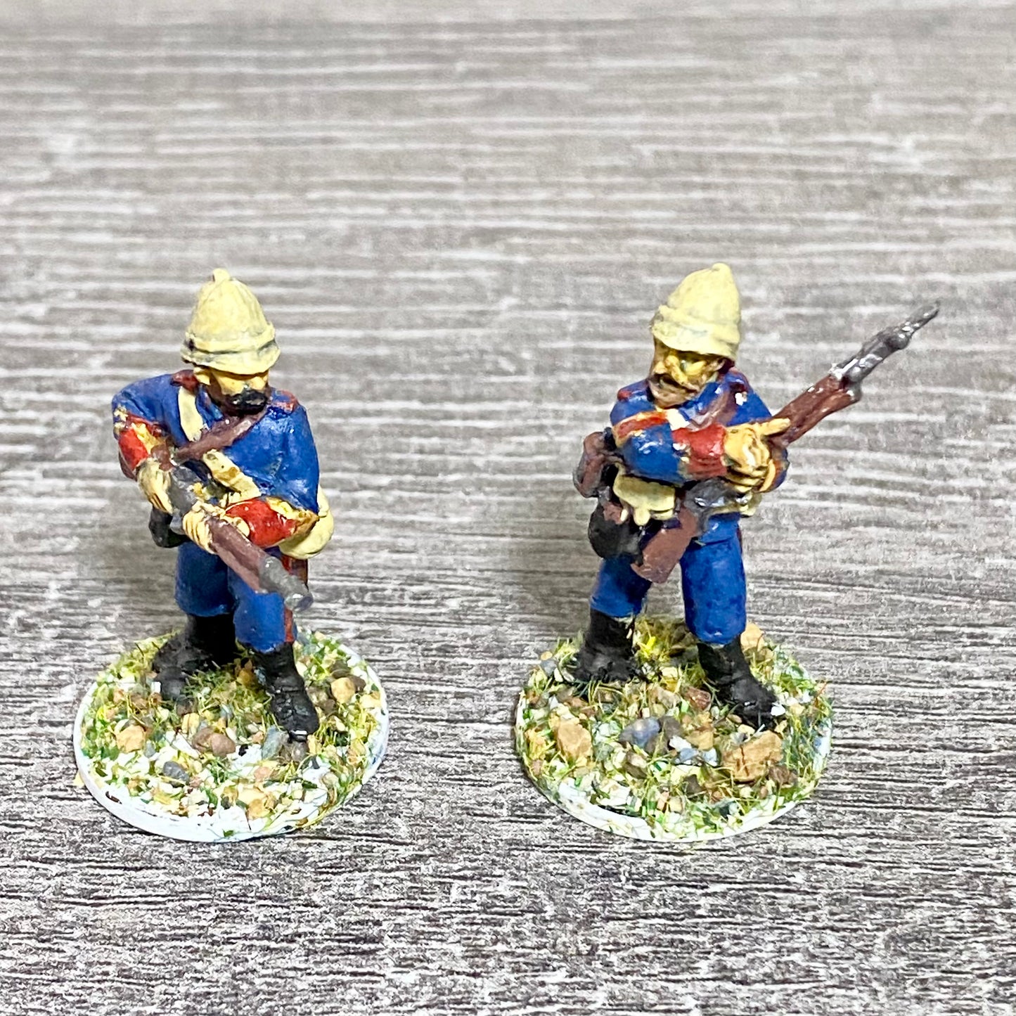 2x 28mm Royal Artillery Figures Painted Metal Miniatures Zulu War 1879 Games #7