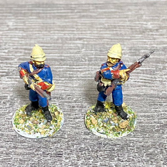 2x 28mm Royal Artillery Figures Painted Metal Miniatures Zulu War 1879 Games #7