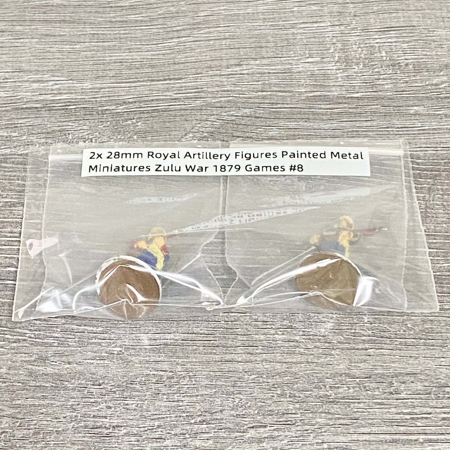 2x 28mm Royal Artillery Figures Painted Metal Miniatures Zulu War 1879 Games #8