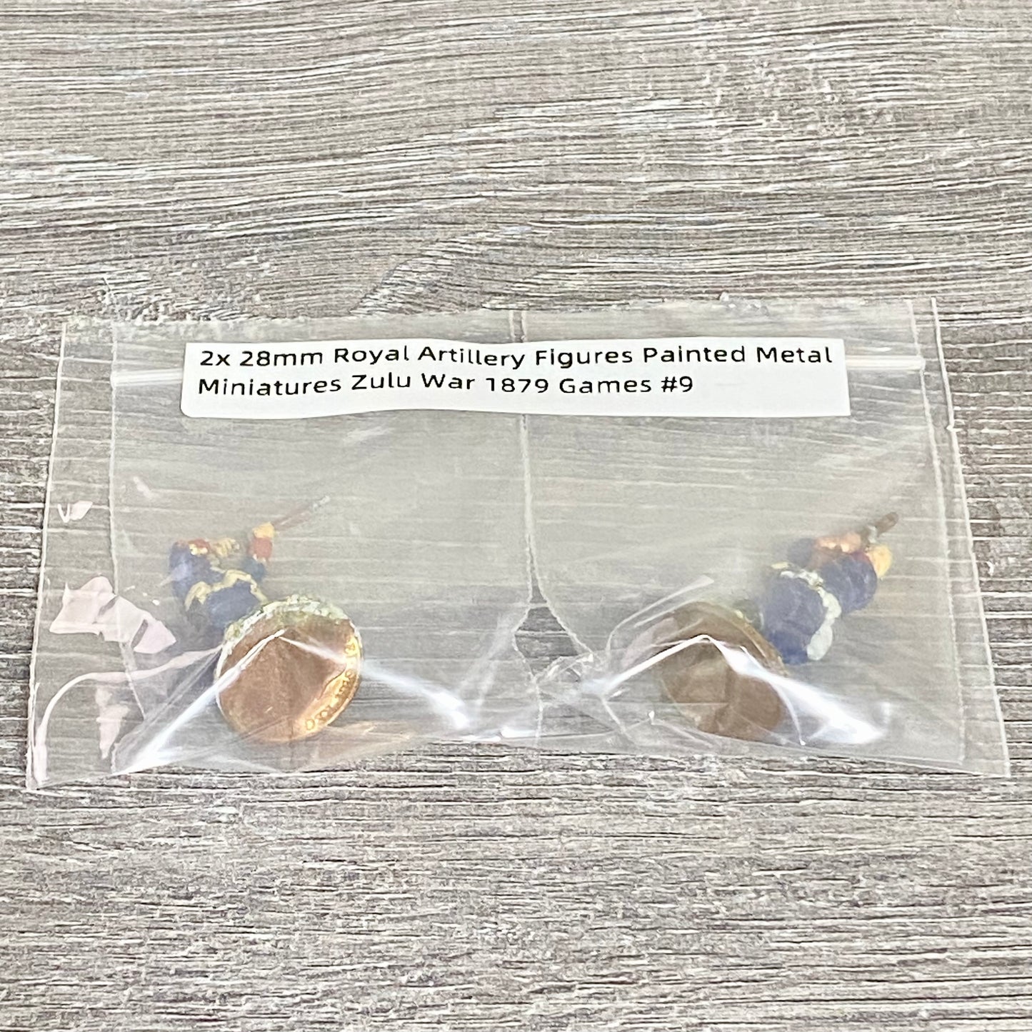 2x 28mm Royal Artillery Figures Painted Metal Miniatures Zulu War 1879 Games #9