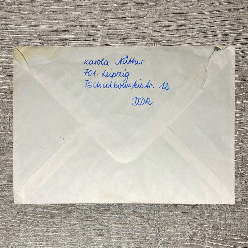 Feb 1978 Par Avion Air Mail Cover Germany To England Leipzig Cancel DDR Stamps