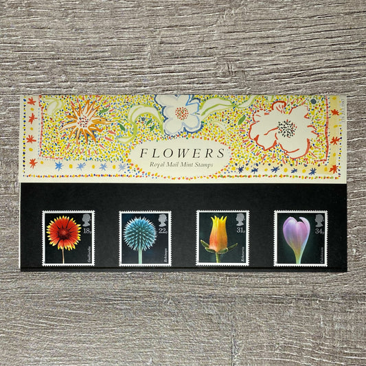 GB QEII 1987 Royal Mail Flowers Presentation Pack No. 178 4 Mint Stamps MNH