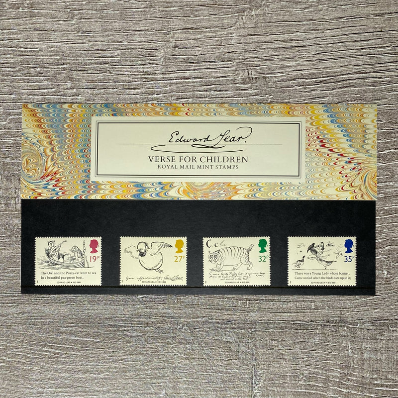 GB QEII 1988 Royal Mail Edward Lear Verse For Children Presentation Pack No. 193