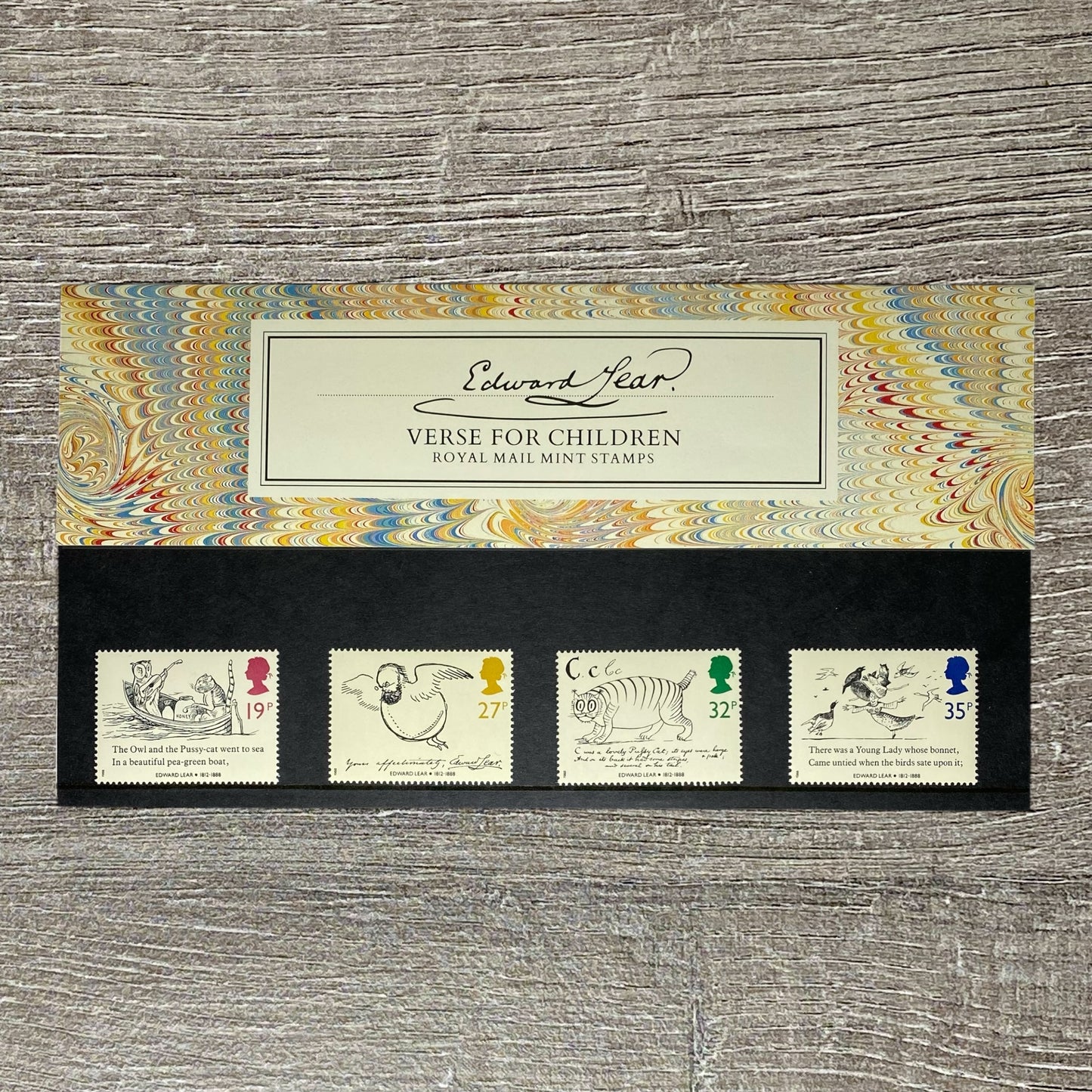 GB QEII 1988 Royal Mail Edward Lear Verse For Children Presentation Pack No. 193