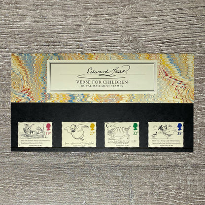 GB QEII 1988 Royal Mail Edward Lear Verse For Children Presentation Pack No. 193