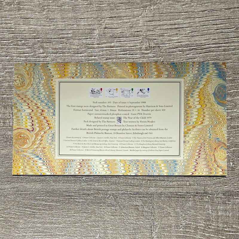 GB QEII 1988 Royal Mail Edward Lear Verse For Children Presentation Pack No. 193