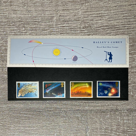 GB QEII 1986 Royal Mail Halley's Comet Mint Stamps Presentation Pack No. 168 MNH