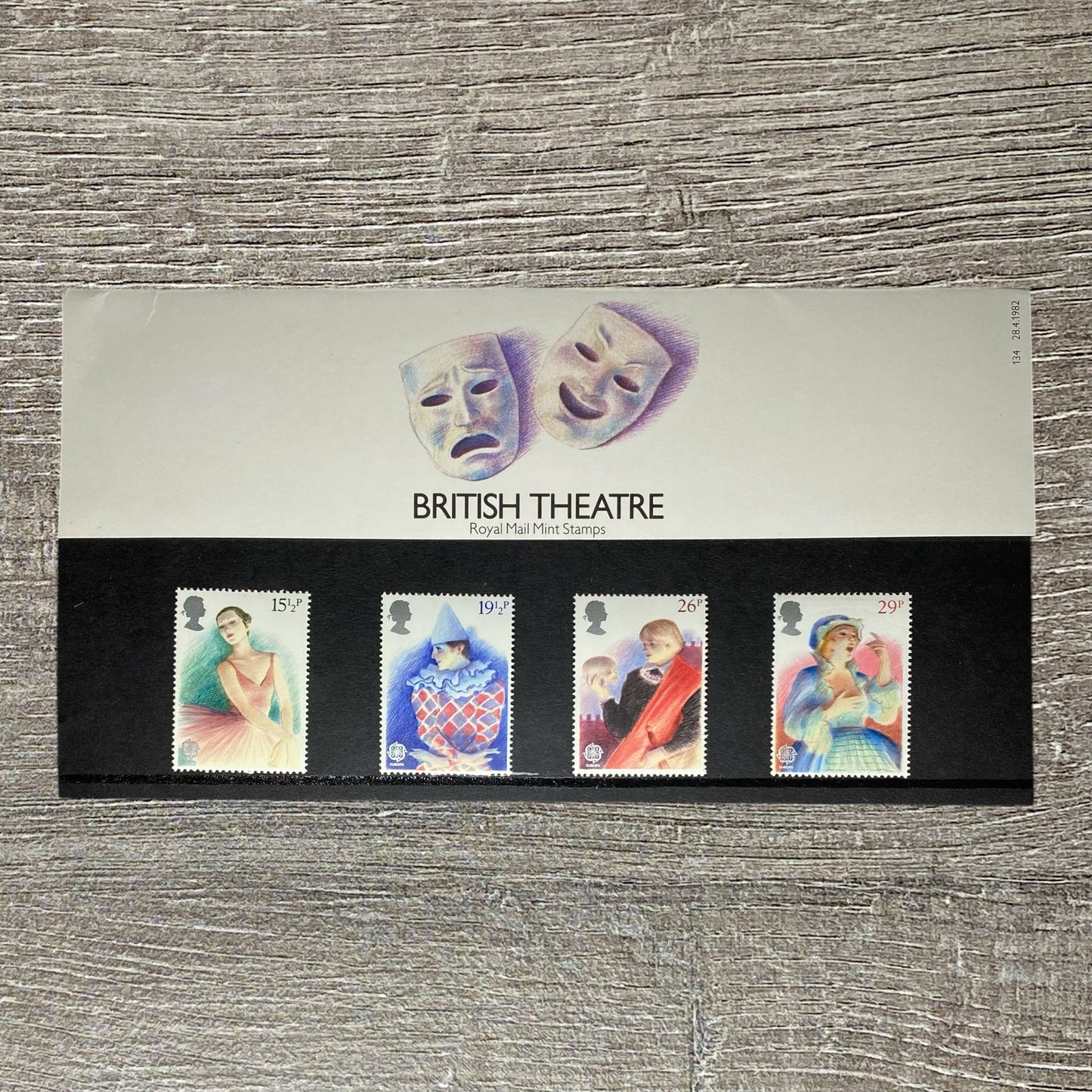 GB QEII 1982 Royal Mail British Theatre Mint Stamps Presentation Pack No. 134