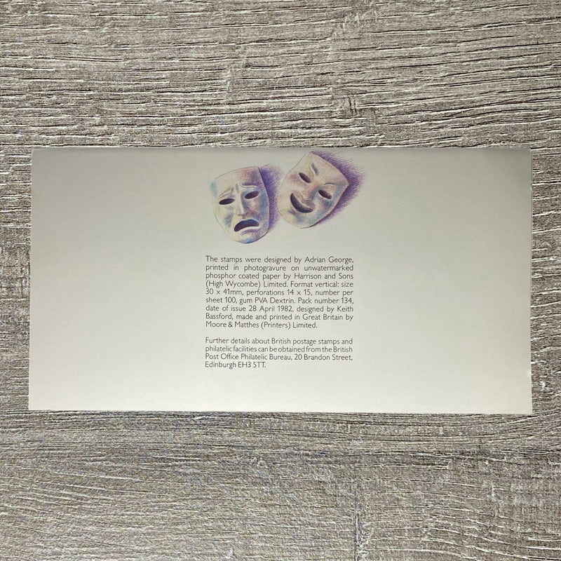 GB QEII 1982 Royal Mail British Theatre Mint Stamps Presentation Pack No. 134