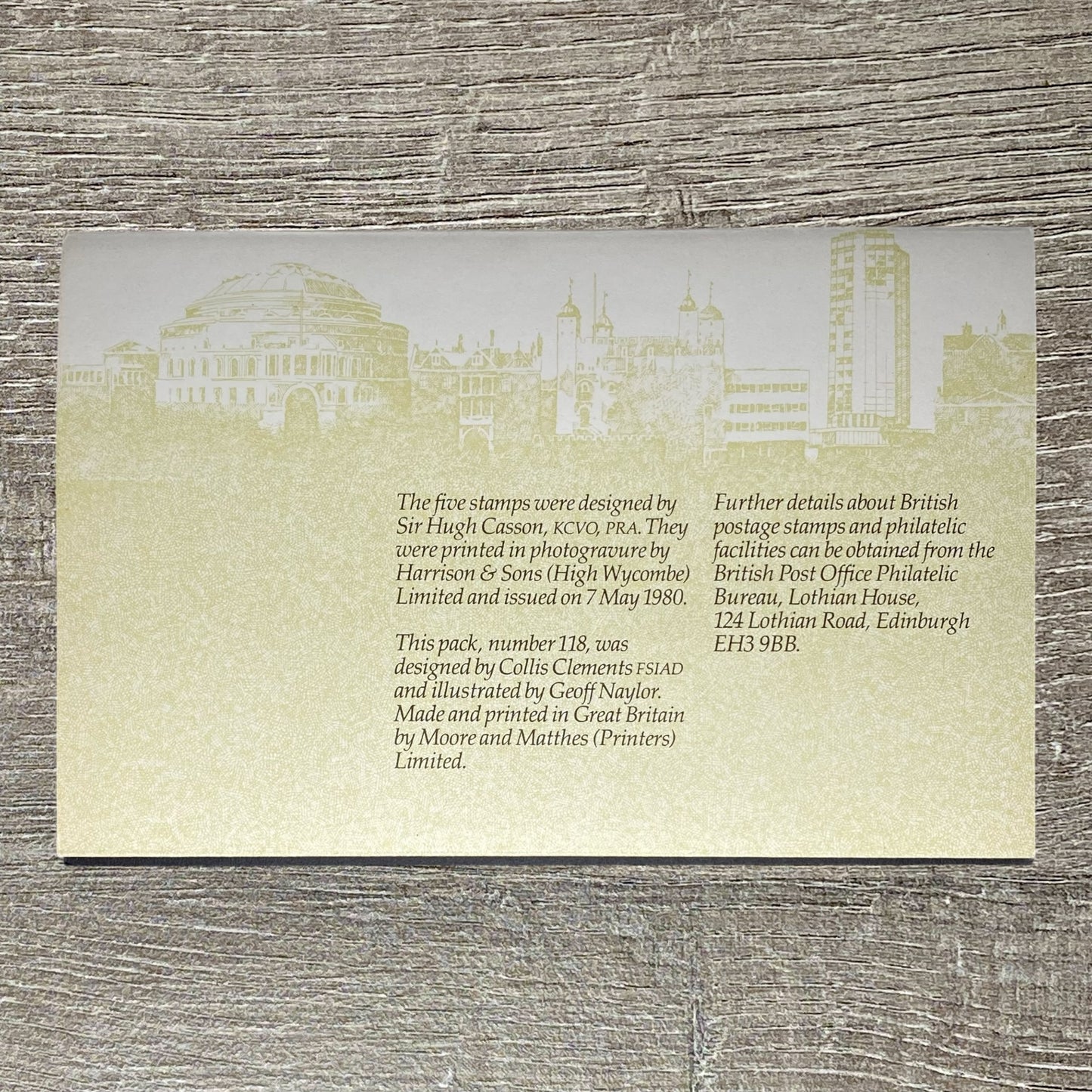 GB QEII 1980 Post Office London Landmarks Mint Stamps Presentation Pack No. 118