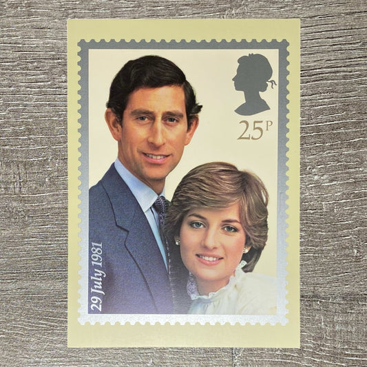 29th July 1981 Post Office 25p Stamp Postcard The Royal Wedding Charles & Diana