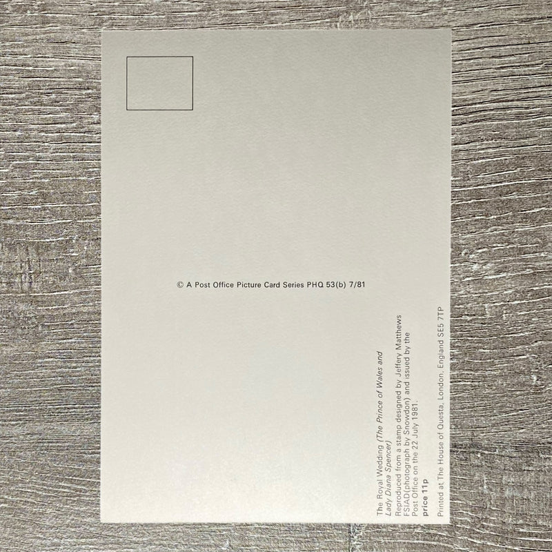 29th July 1981 Post Office 25p Stamp Postcard The Royal Wedding Charles & Diana