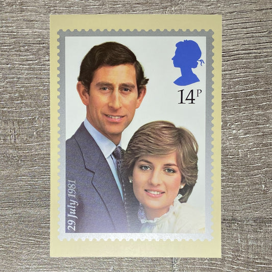 29th July 1981 Post Office 14p Stamp Postcard The Royal Wedding Charles & Diana