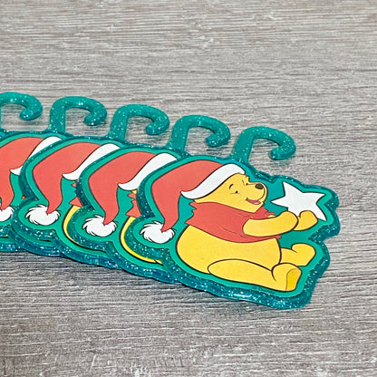 Winnie The Pooh Christmas Tree Decorations Xmas Hooks Official Disney Pack Of 10