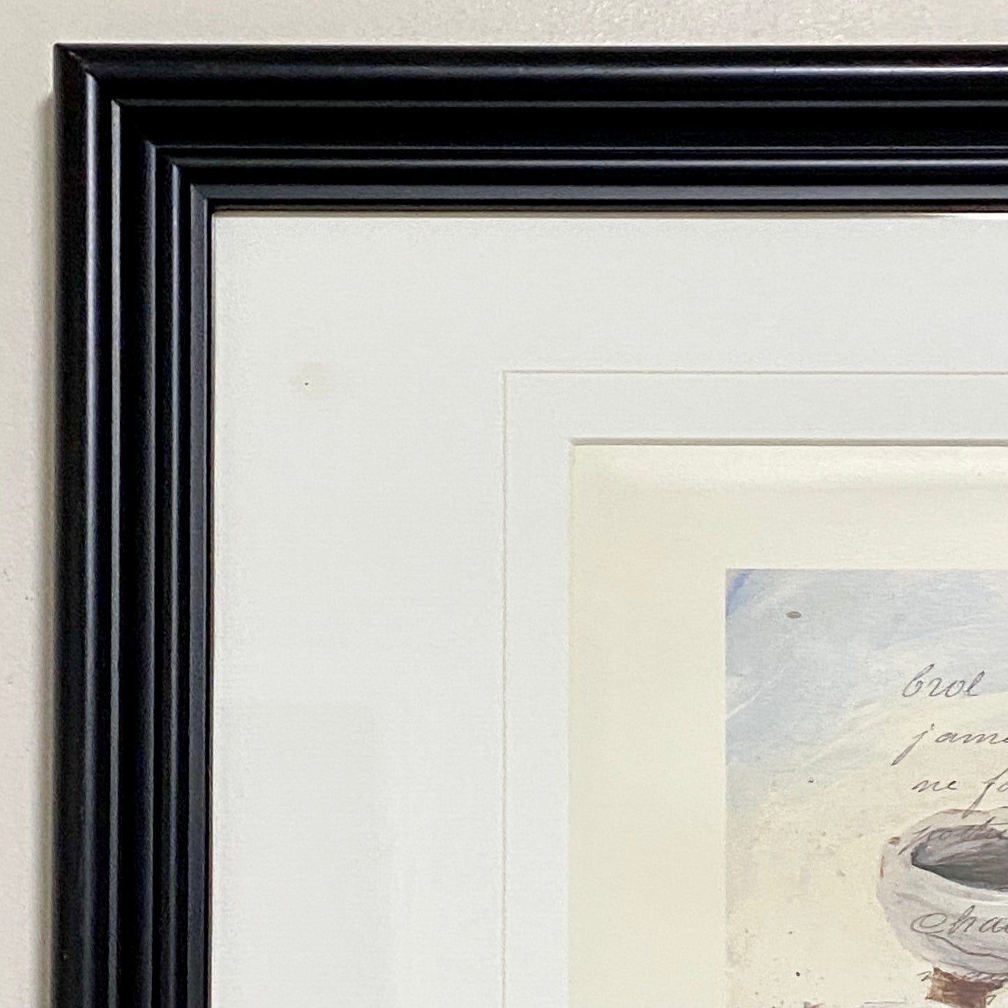 Vintage Bedouins Assis I Etude Art Print Plate Signed Yann Letestu Framed Glazed