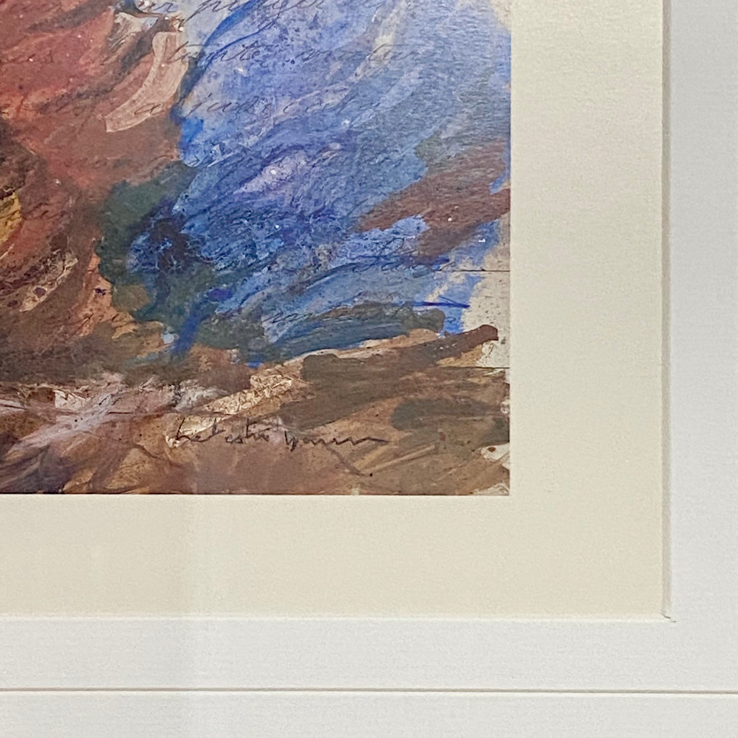 Vintage Bedouins Assis I Etude Art Print Plate Signed Yann Letestu Framed Glazed