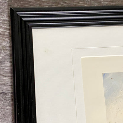 Vintage Bedouins Assis I Etude Art Print Plate Signed Yann Letestu Framed Glazed