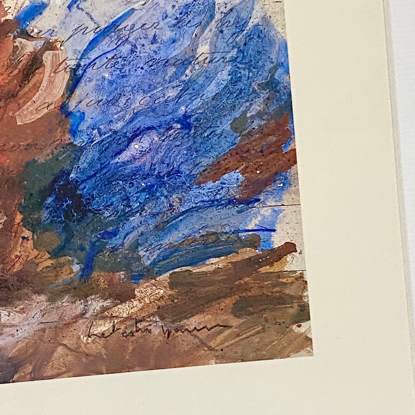 Vintage Bedouins Assis I Etude Art Print Plate Signed Yann Letestu Framed Glazed