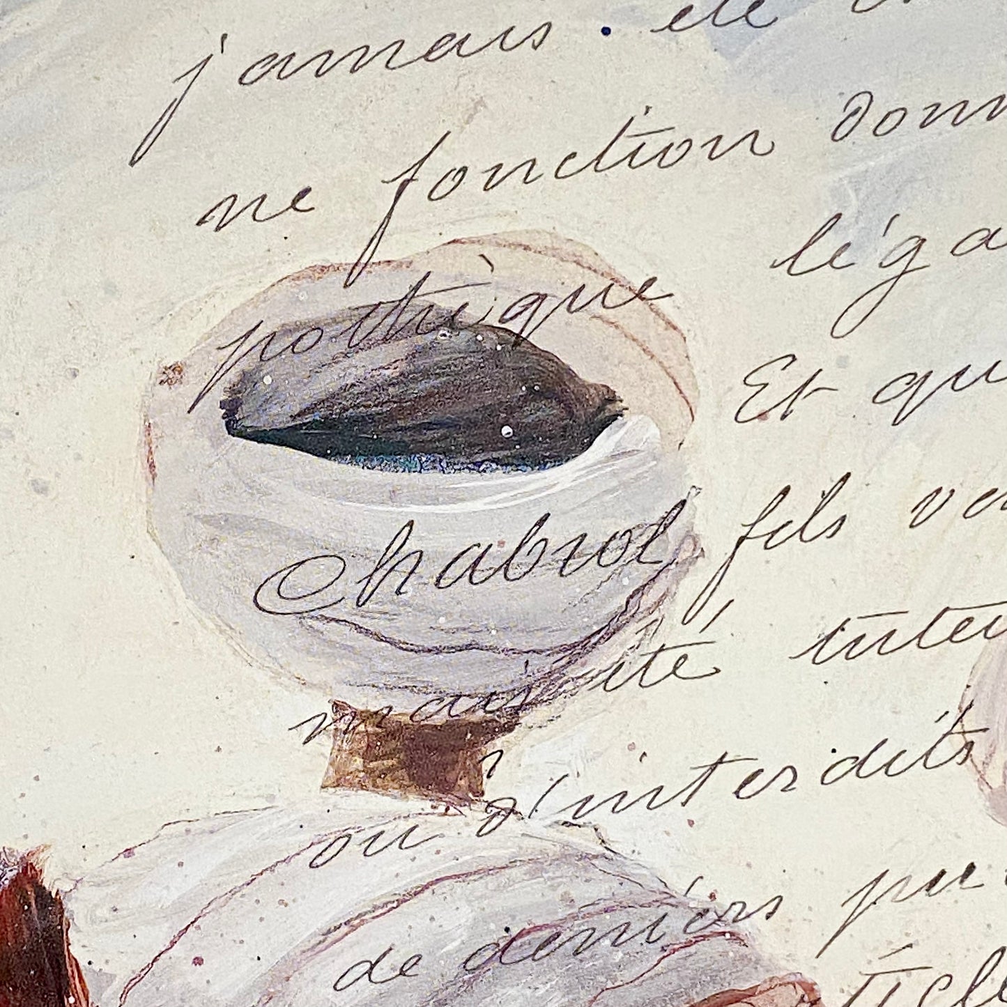 Vintage Bedouins Assis I Etude Art Print Plate Signed Yann Letestu Framed Glazed