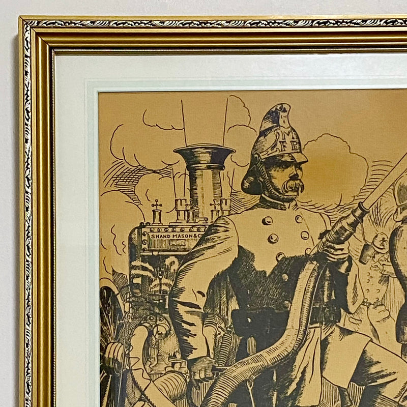 Vintage Steadfast Shand Mason Drawing Limited Ed No.7 /300 T G Brown 1985 Framed