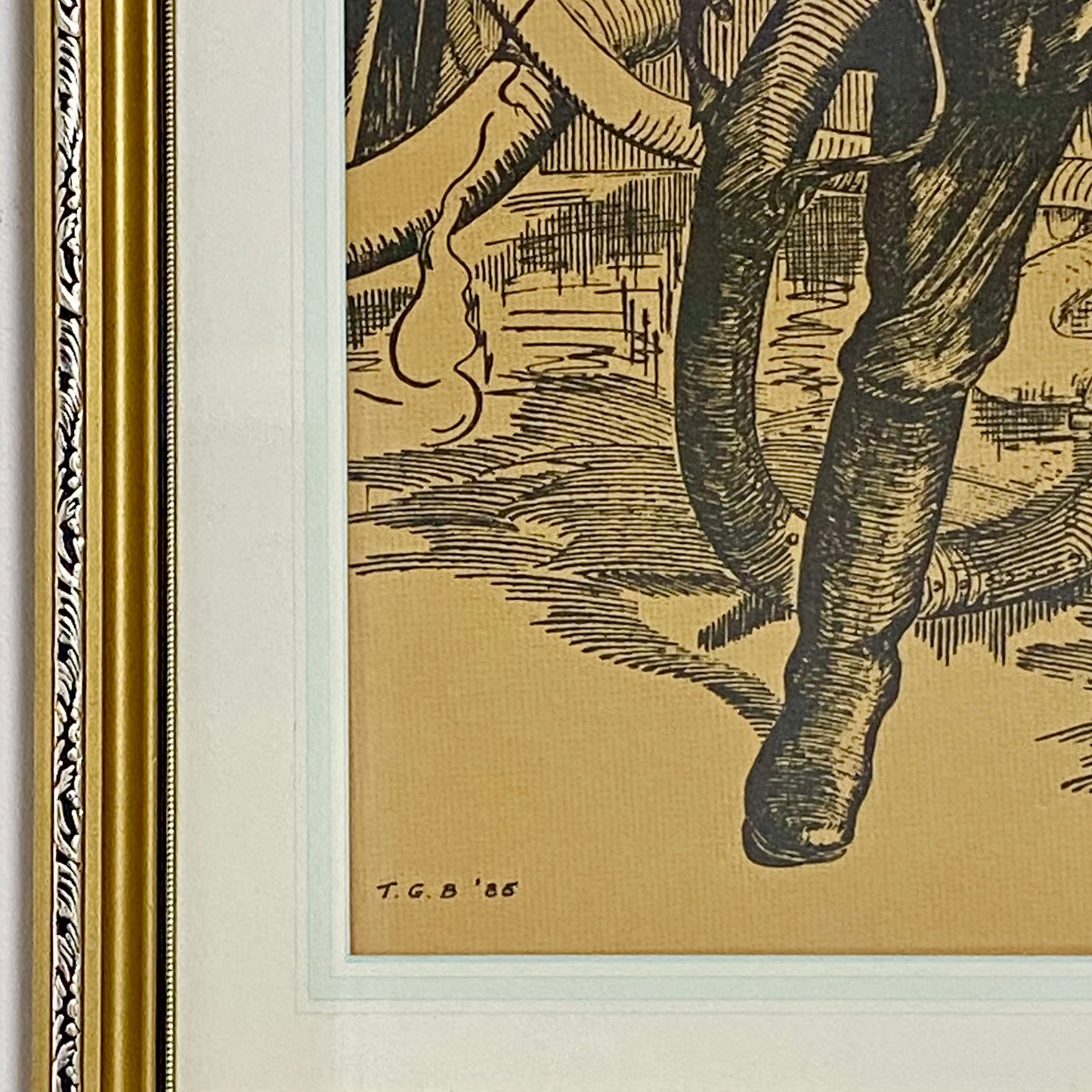 Vintage Steadfast Shand Mason Drawing Limited Ed No.7 /300 T G Brown 1985 Framed