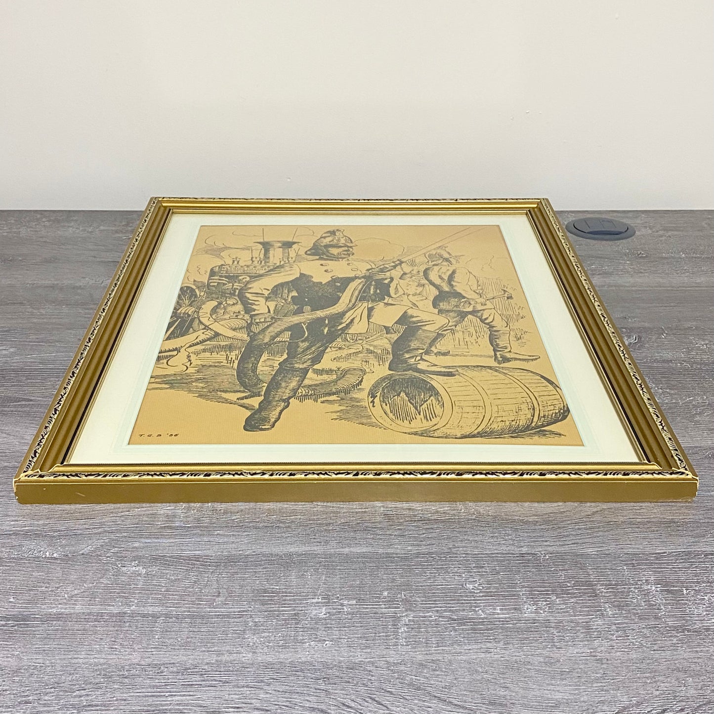 Vintage Steadfast Shand Mason Drawing Limited Ed No.7 /300 T G Brown 1985 Framed