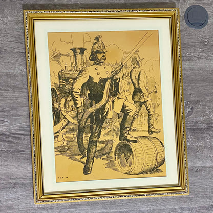 Vintage Steadfast Shand Mason Drawing Limited Ed No.7 /300 T G Brown 1985 Framed