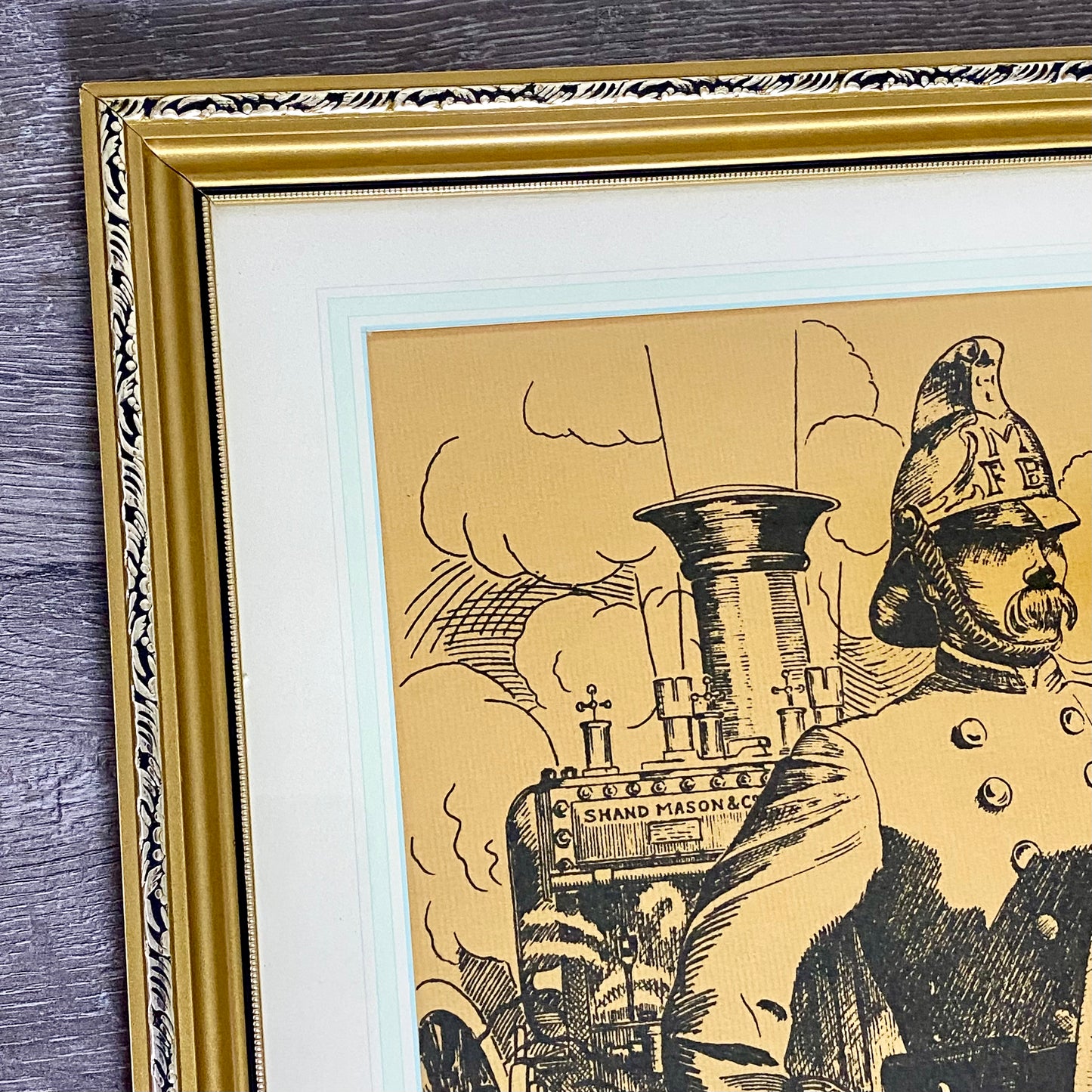 Vintage Steadfast Shand Mason Drawing Limited Ed No.7 /300 T G Brown 1985 Framed