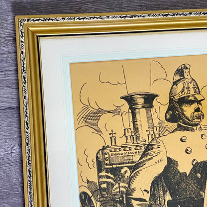 Vintage Steadfast Shand Mason Drawing Limited Ed No.7 /300 T G Brown 1985 Framed