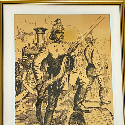 Vintage Steadfast Shand Mason Drawing Limited Ed No.7 /300 T G Brown 1985 Framed