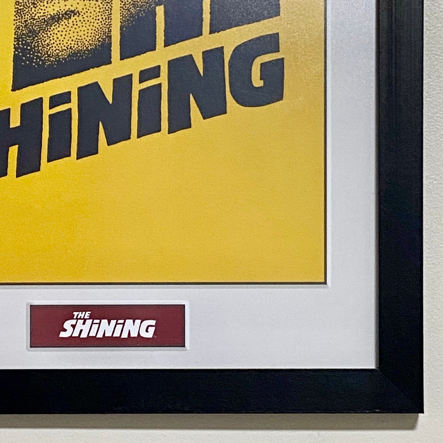 Vintage The Shining Horror Film Promotional Poster Official Warner Bros Plaque