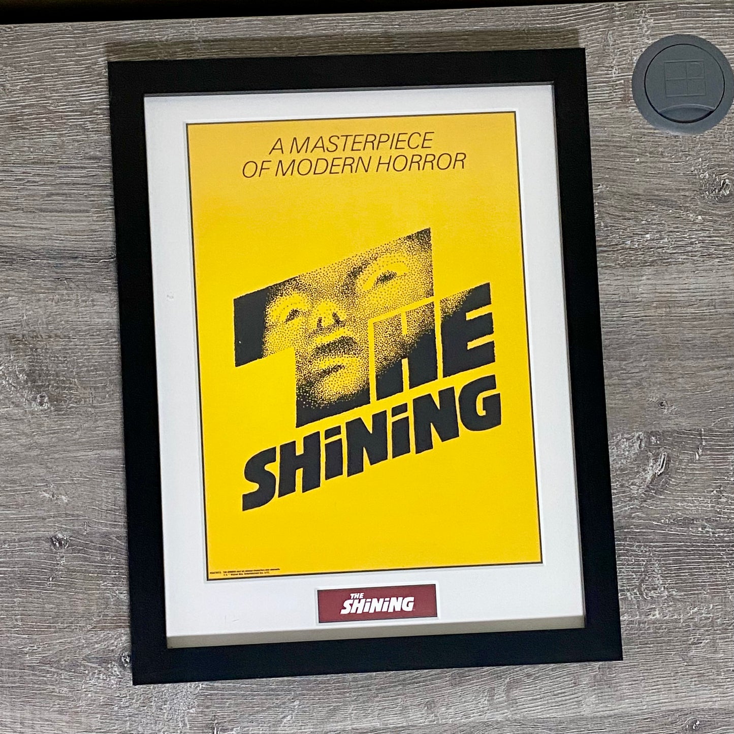 Vintage The Shining Horror Film Promotional Poster Official Warner Bros Plaque