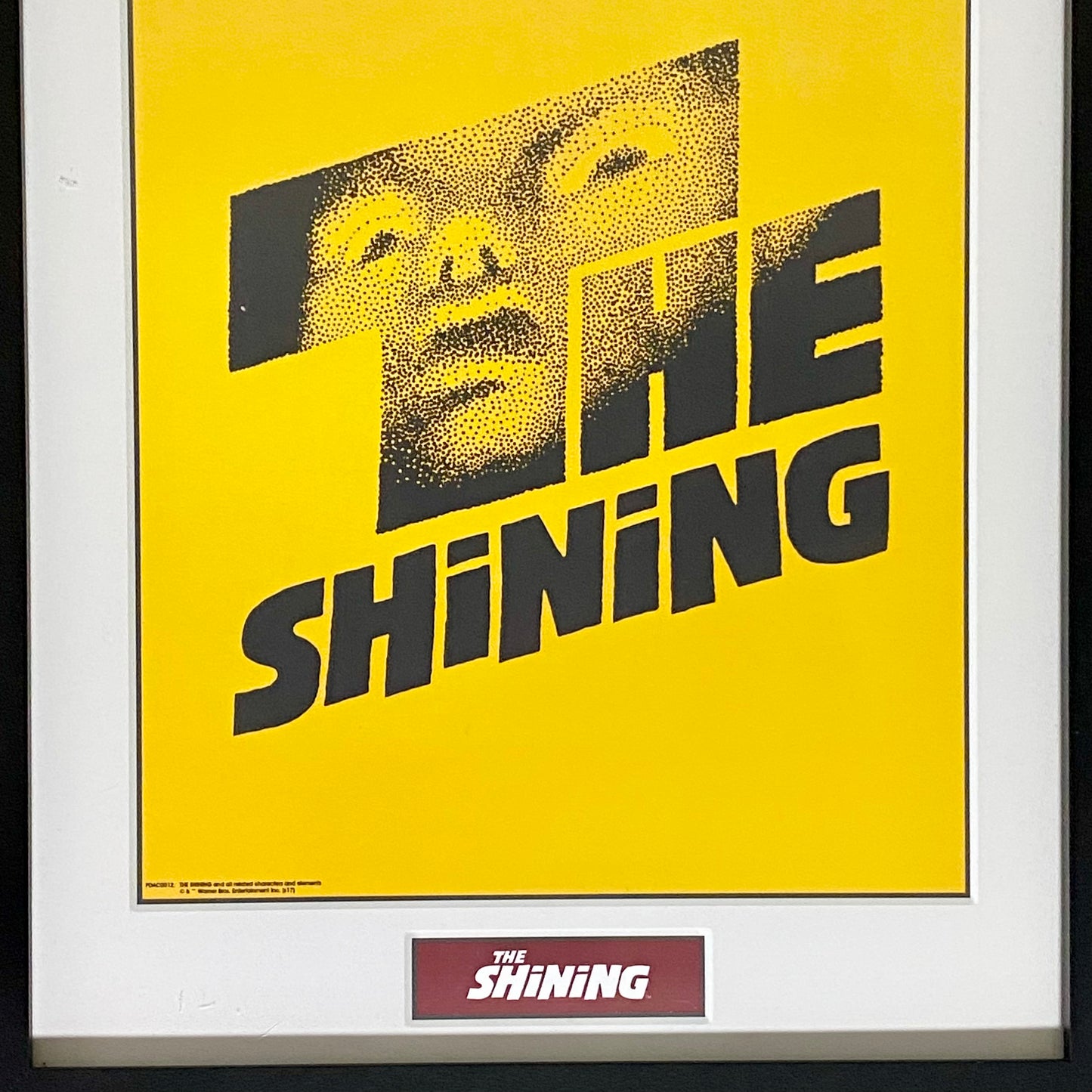 Vintage The Shining Horror Film Promotional Poster Official Warner Bros Plaque