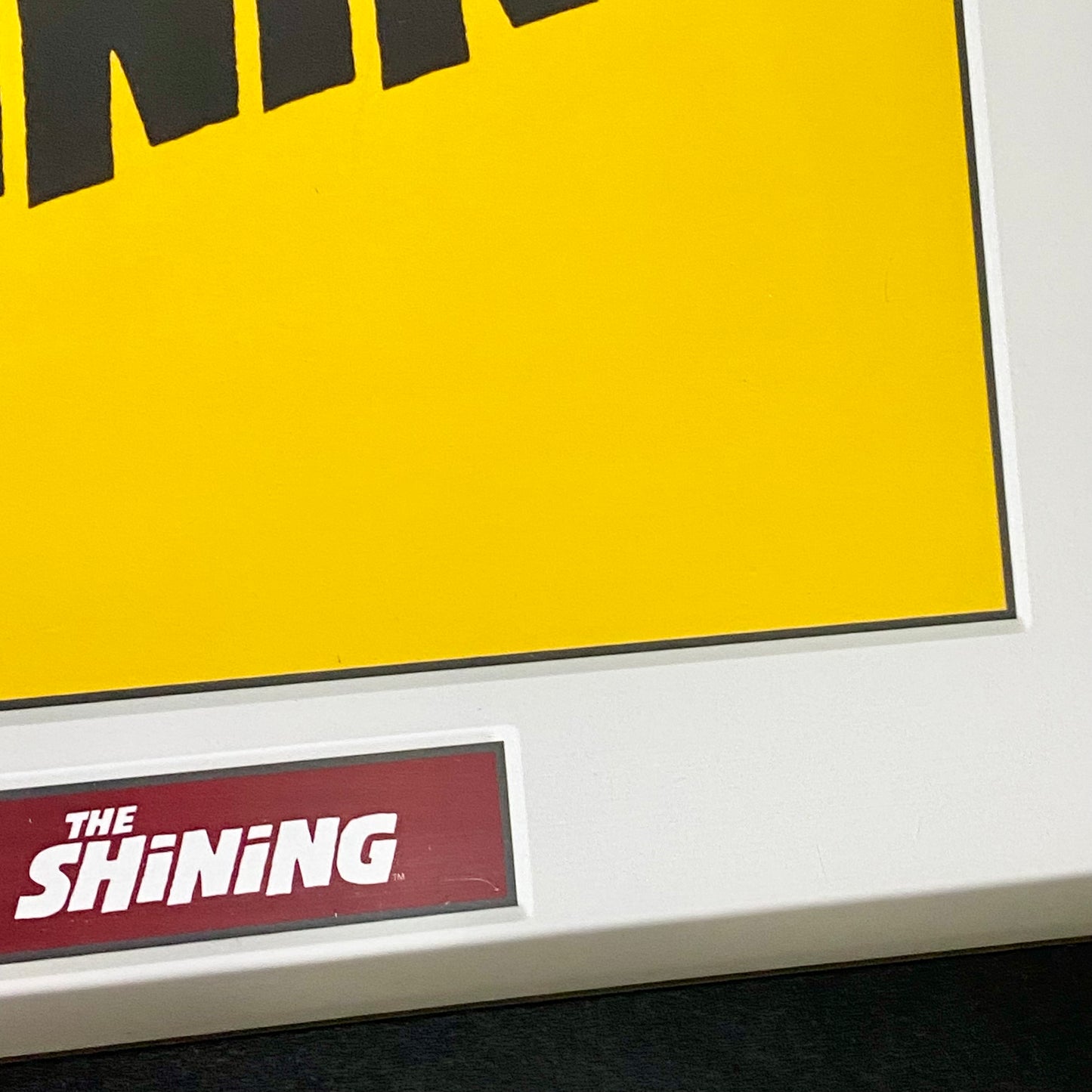 Vintage The Shining Horror Film Promotional Poster Official Warner Bros Plaque