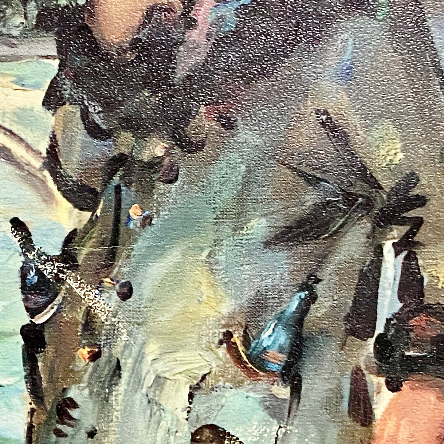 Vintage Clochard De Paris Street Scene Art Deco Print Plate Signed Pierre 1969