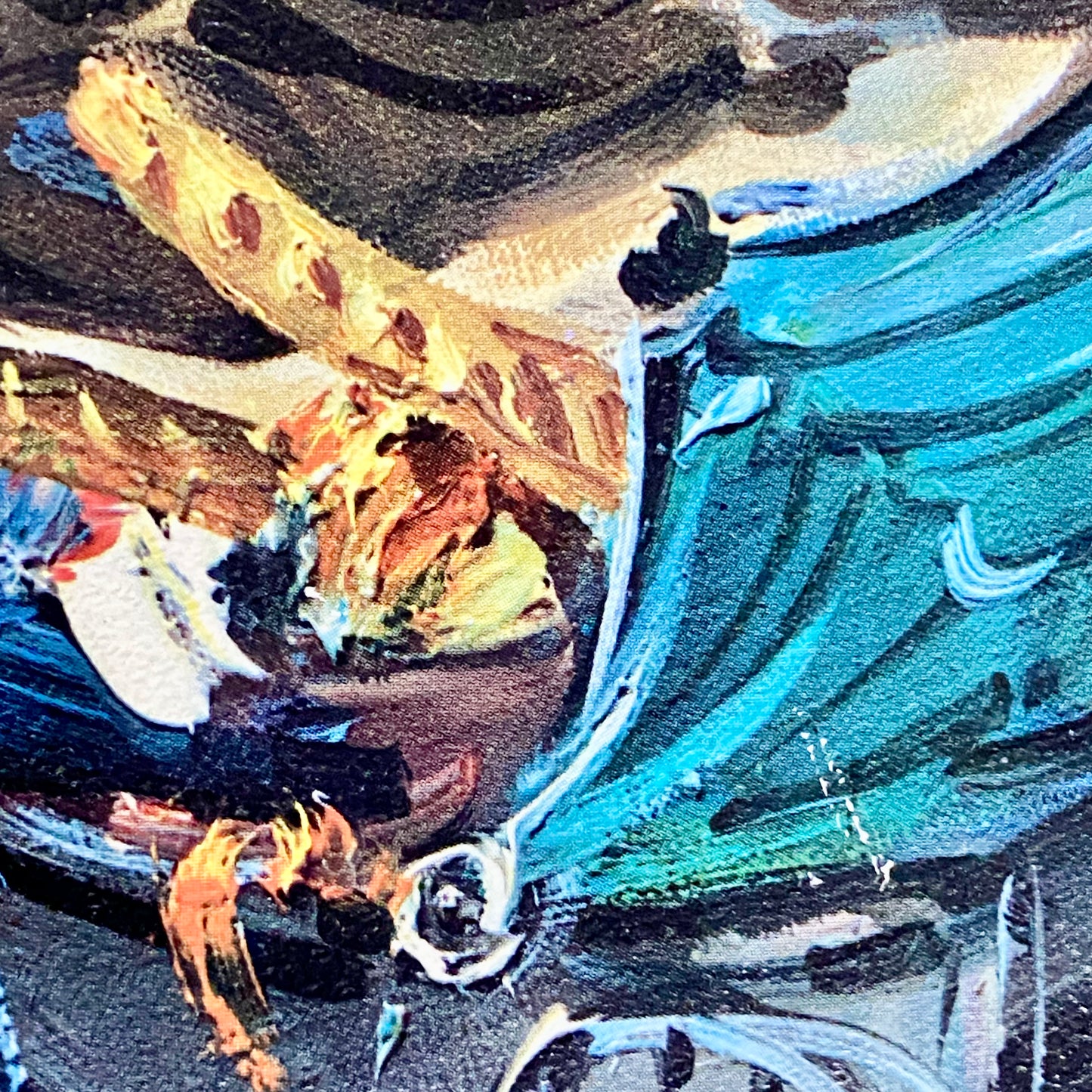 Vintage Clochard De Paris Street Scene Art Deco Print Plate Signed Pierre 1969