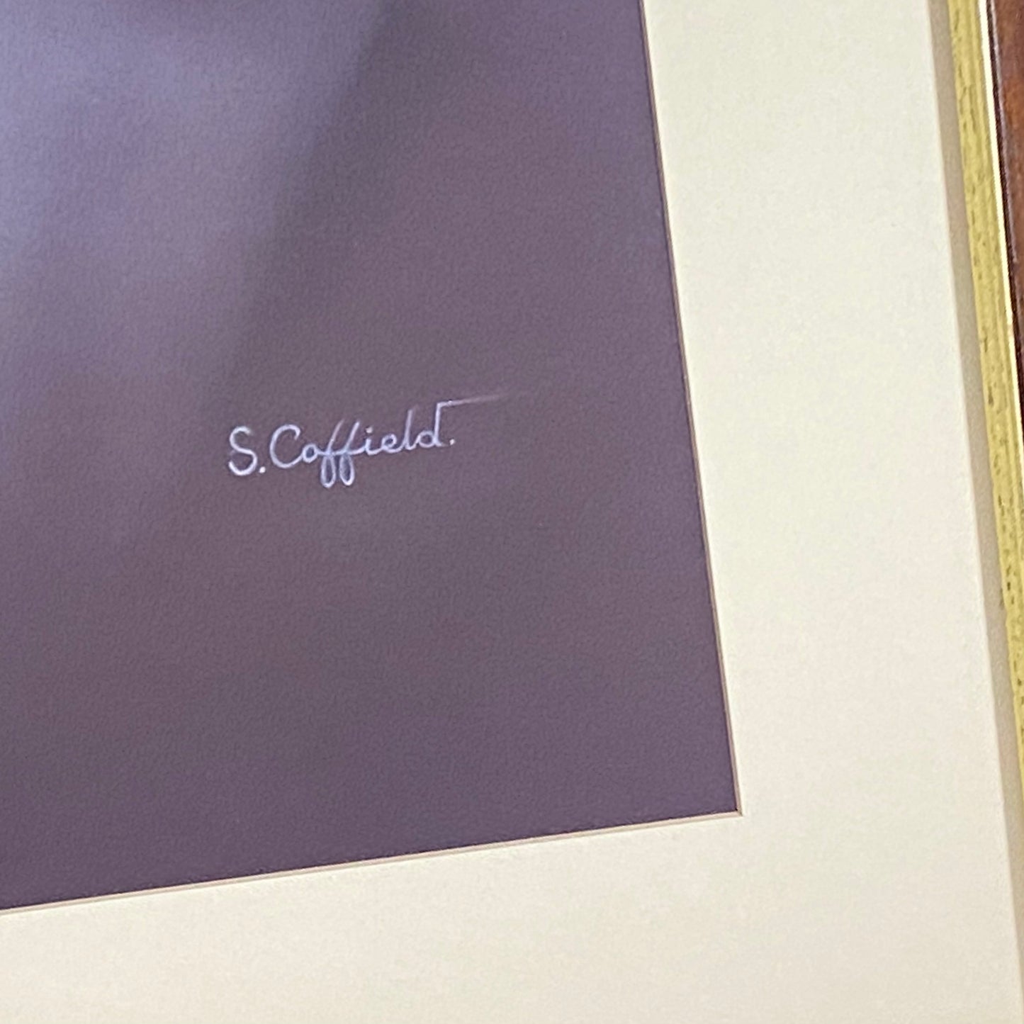 Retro Double Trouble Laurel & Hardy Portrait Print Signed Stuart Coffield Framed